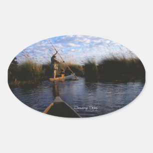 Sticker Ovale Delta de l'Okavango