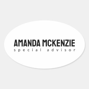 Sticker Ovale Design unique créatif minimaliste tendance