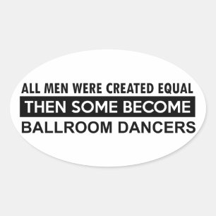Sticker Ovale Designs de danse Ballroom