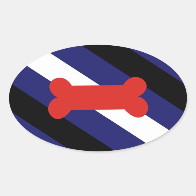 STICKER OVALE DIAGONAL DE FIERTÉ DE JEU POPULAIRE (Devant)