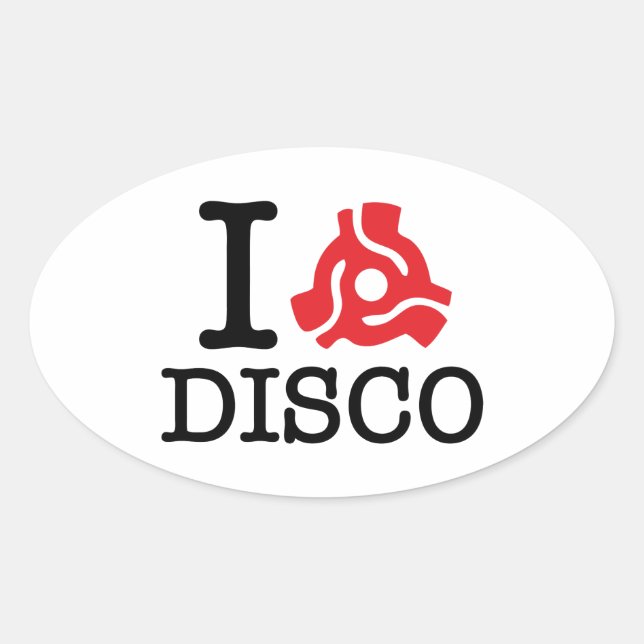 Sticker Ovale Discothèque de l'adaptateur I 45 (Devant)