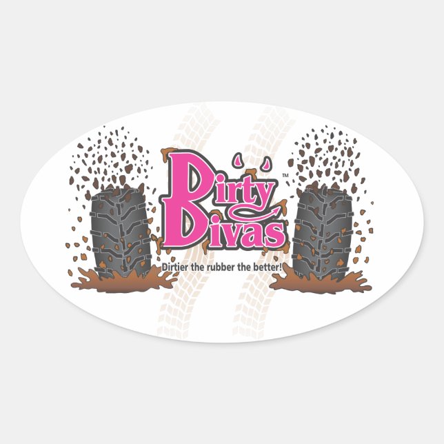 Sticker Ovale Divas sales (Devant)