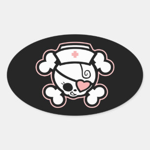Sticker Ovale Dolly RN Heart