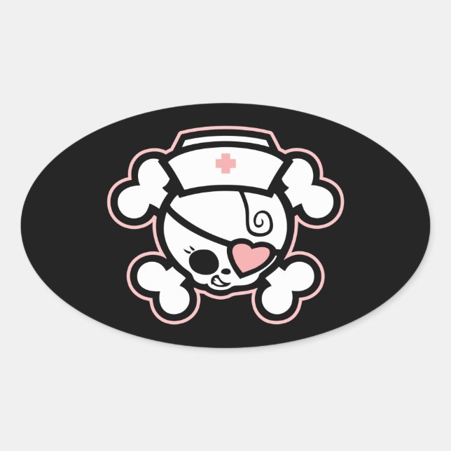 Sticker Ovale Dolly RN Heart (Devant)