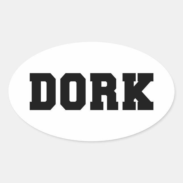 STICKER OVALE DORK (Devant)