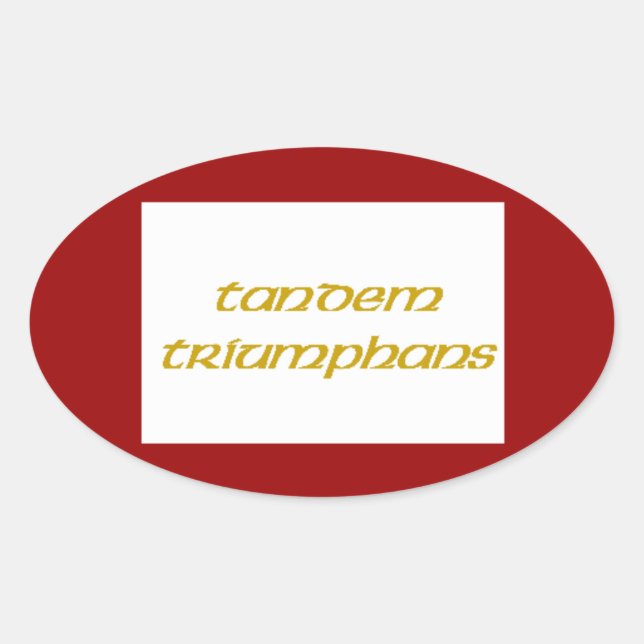 Sticker Ovale Drapeau de Jacobite 1745 (Devant)