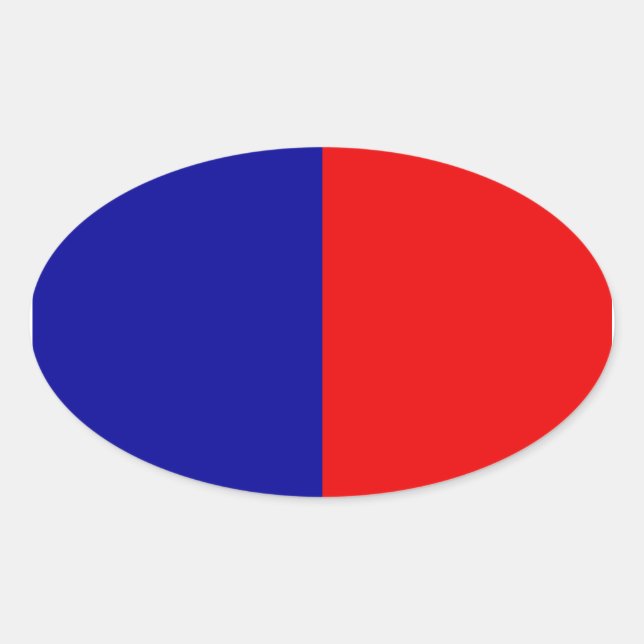 Sticker Ovale Drapeau Paris (Devant)