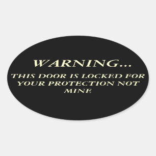 Sticker Ovale Droits sur les armes