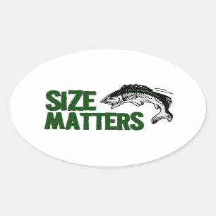 Sticker Ovale Drôle Tacklebox SIZE QUESTIONS pêcheur
