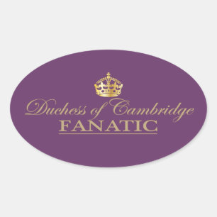 Sticker Ovale Duchesse de Cambridge Fanatic
