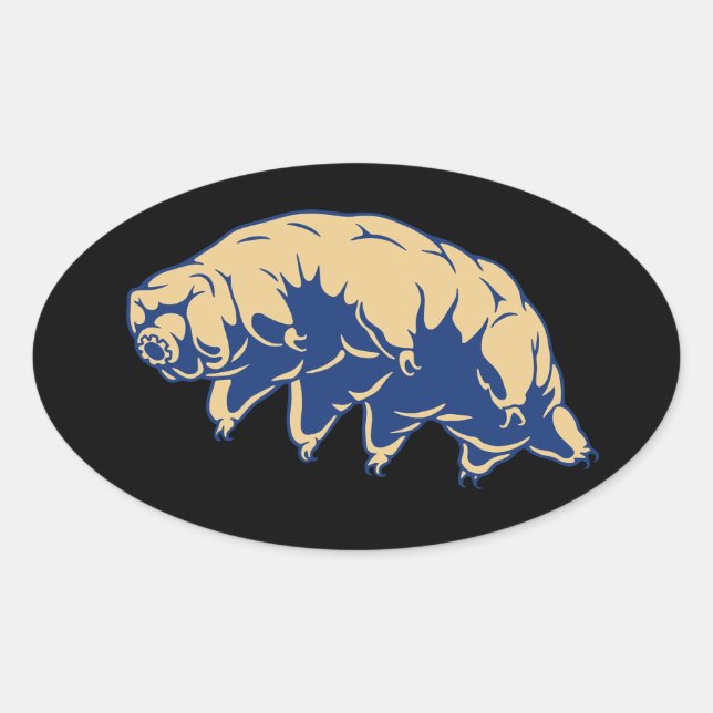 Sticker Ovale Durable - Tardigrade (Devant)