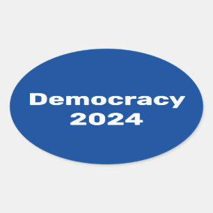 Sticker Ovale Élection présidentielle de 2024 pour la démocratie