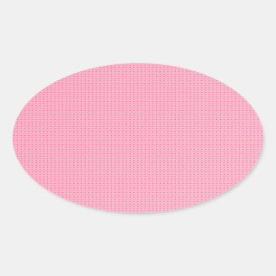 Sticker Ovale Élégant Modèle blanc rose tendance
