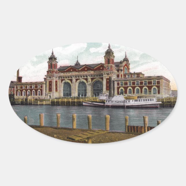 Sticker Ovale Ellis (Devant)