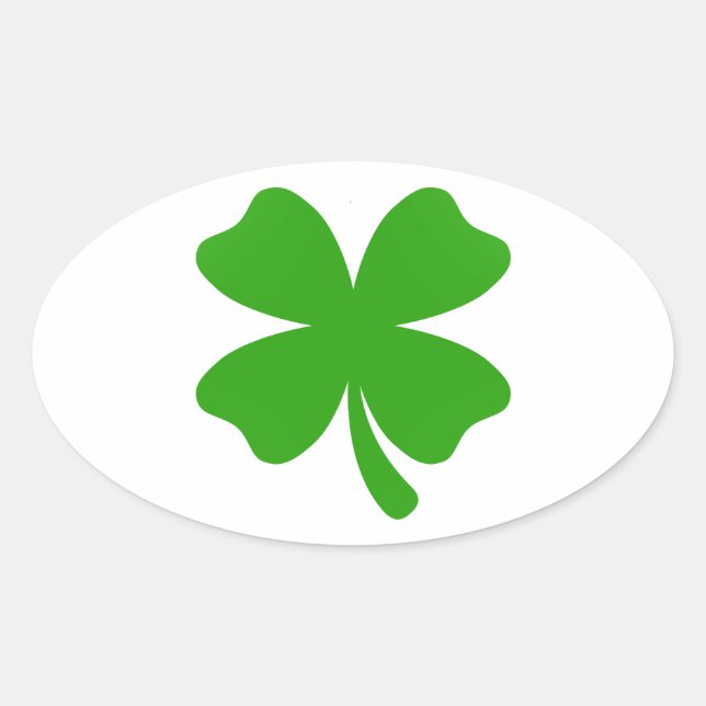 Sticker Ovale émoticône st patrick (Devant)