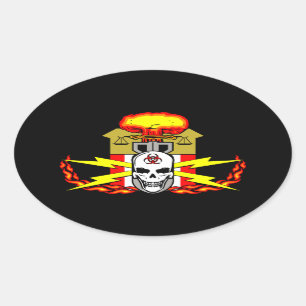 Sticker Ovale EOD, décalque de technicien de bombe