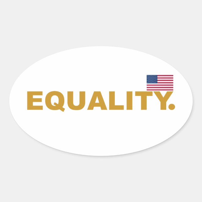 Sticker Ovale Equality USA Collection 2 (Devant)