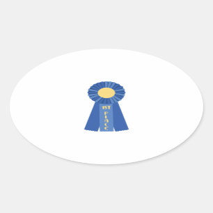 Sticker Ovale ęr Placez le ruban