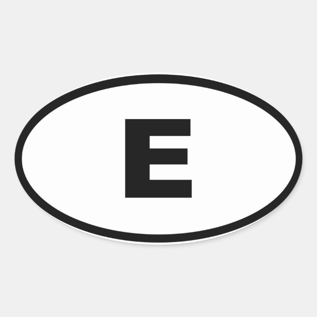 Sticker Ovale Espagne - Espana - Europe (Devant)