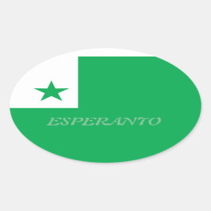 Sticker Ovale Esperanto