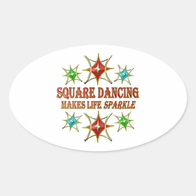 Sticker Ovale ÉTOILES DE FANTERIE carré DANQUANT (Devant)