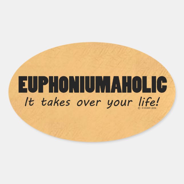 Sticker ovale Euphoniumaholic Life (Devant)