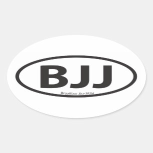 Sticker Ovale Euro emblème de voiture de style de BJJ
