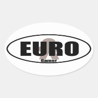 Euro Gamer Funny Meeple Tabletop Style Decal