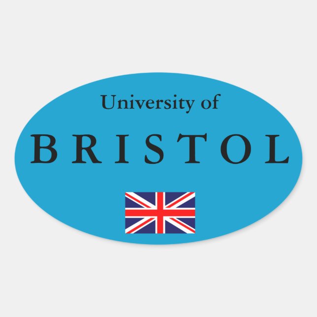 Sticker ovale européen de l'Université de Bristol (Devant)
