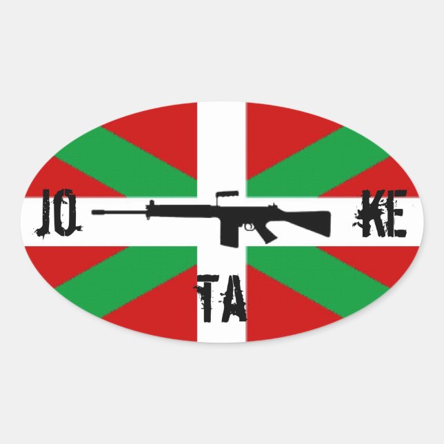 STICKER OVALE EUSKAL HERRIA JO TA KE (Devant)