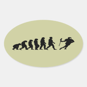 Sticker Ovale Évolution
