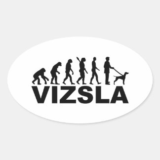 Sticker Ovale Évolution de Vizsla