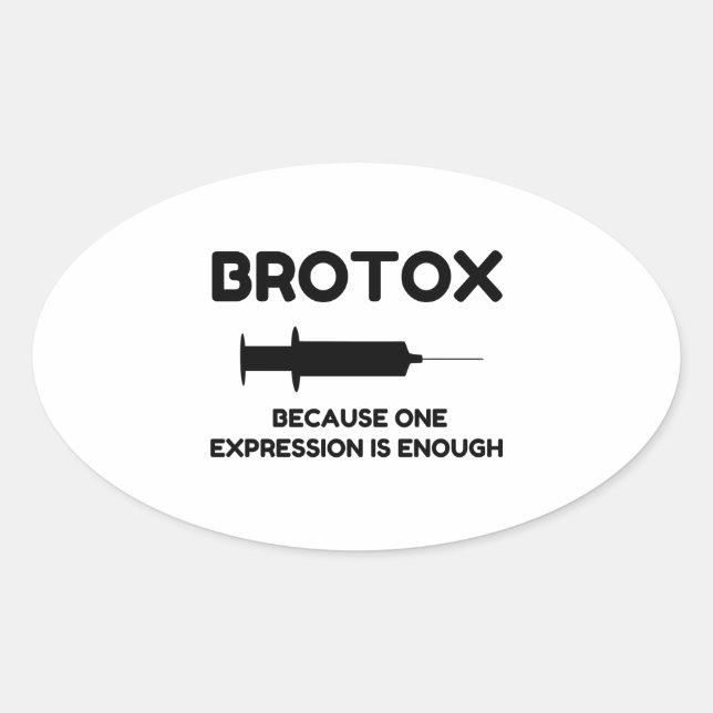 Sticker Ovale Expression Botox (Devant)