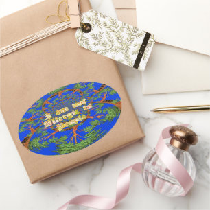 Sticker Ovale Extraordinaire Hakuna Matata Je ne suis pas allerg