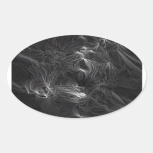 Sticker Ovale Fantôme