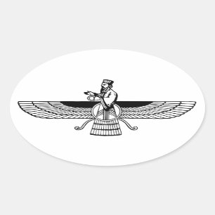 Sticker Ovale Faravahar