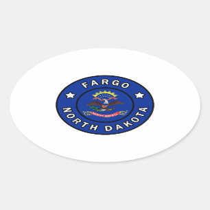 Sticker Ovale Fargo Dakota du Nord