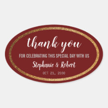 Faux Gold Burgundy Moderne Mariage élégant