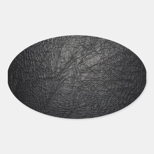 Sticker Ovale Faux Leather (Devant)