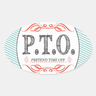 Sticker Ovale Félicitations amusantes pour faire semblant d'être