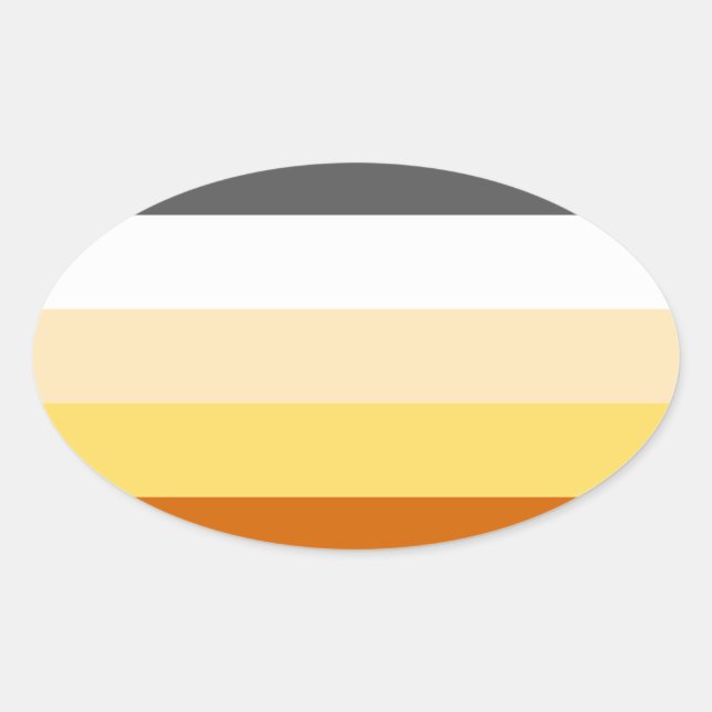 Sticker Ovale Fière Ours (Devant)