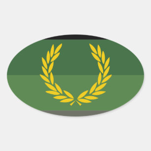 STICKER OVALE FIERTÉ DE L'UNIFORME MILITAIRE