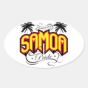 Sticker Ovale Fierté du Samoa
