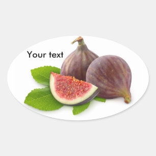 Sticker Ovale figues fraîches