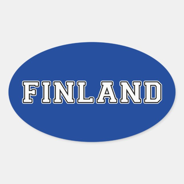Sticker Ovale Finlande (Devant)