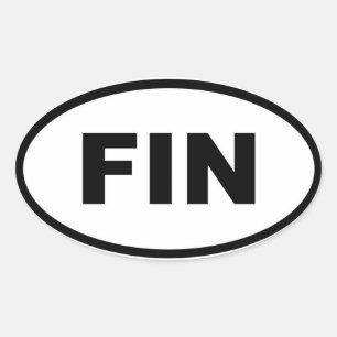 Sticker Ovale Finlande FIN Europe