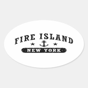 Sticker Ovale Fire Island New York