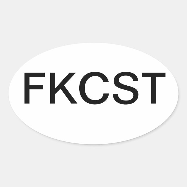 STICKER OVALE FKCST (Devant)