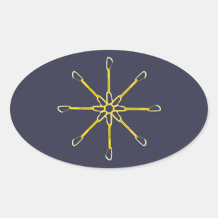 Sticker Ovale Fleur Quickdraw