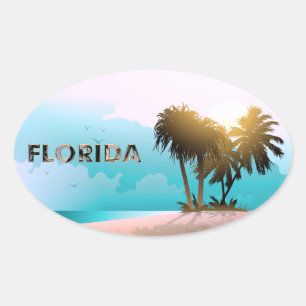 Sticker Ovale Floride